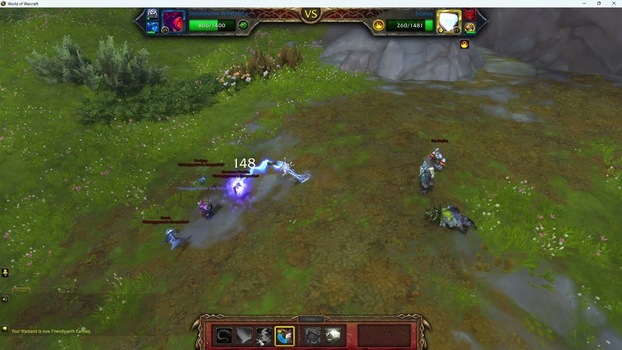 War Within Pet Battles:  Isle of Dorn's Collector Dyna- Dragonkin Family