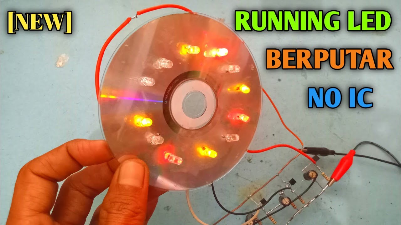 [NEW] BIKIN LED RUNNING BERPUTAR TANPA IC