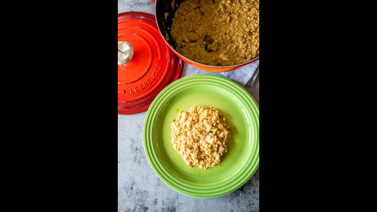 RECEPTA - Risotto de ceps amb Blau de cabra