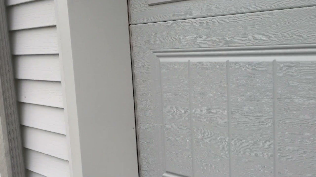 Capping a Garage Door Frame with Aluminum
