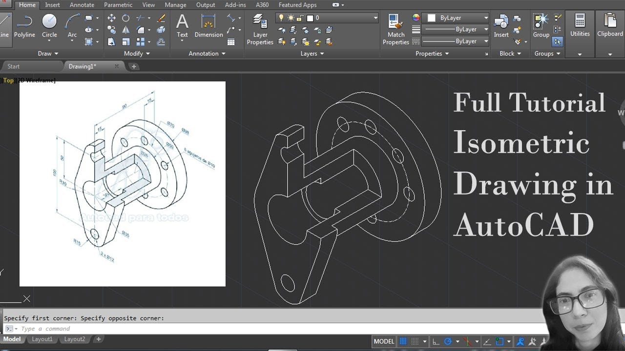 Full Tutorial - Isometric Drawing in AutoCAD