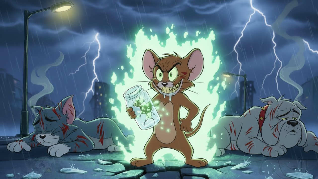 Jerry goes crazy... because he's being bullied by Tom and Spike | Fan-made Tom & Jerry cartoon