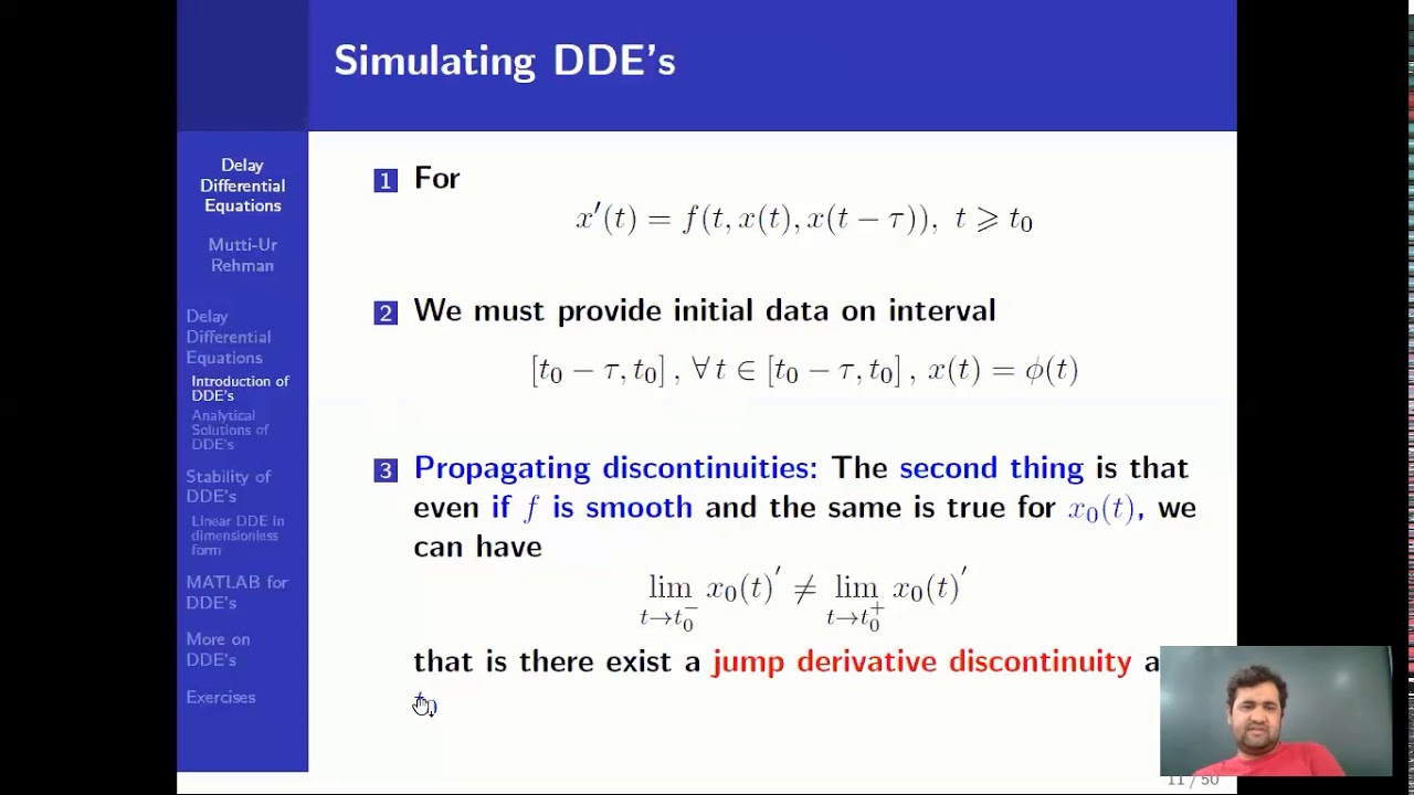Fundamentals of Delay Differential equations by Dr. Mutti-ur-Rehman