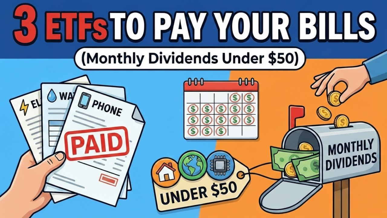 3 ETFs To Pay Your Monthly Bills (Monthly Dividends Under $50)