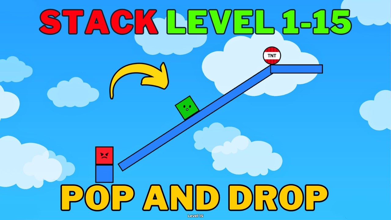 Roblox Pop and Drop Stack Pack Full Walkthrough (Level 1-15) (Full Guide)