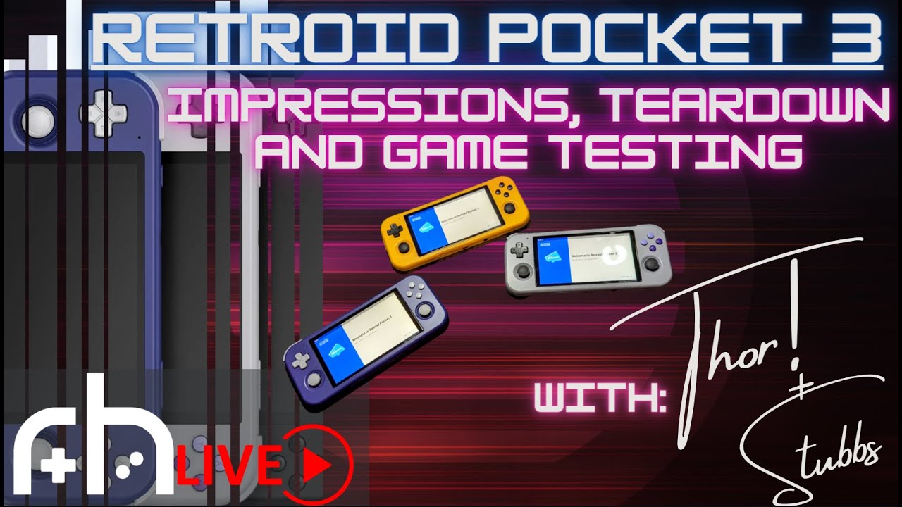 Разборка и тестирование Retroid Pocket 3 // RH Live!