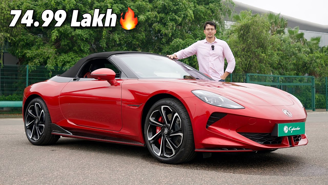 Most Affordable Convertible😍 2025 MG Cyberster Drive Review at Buddh International Curcuit