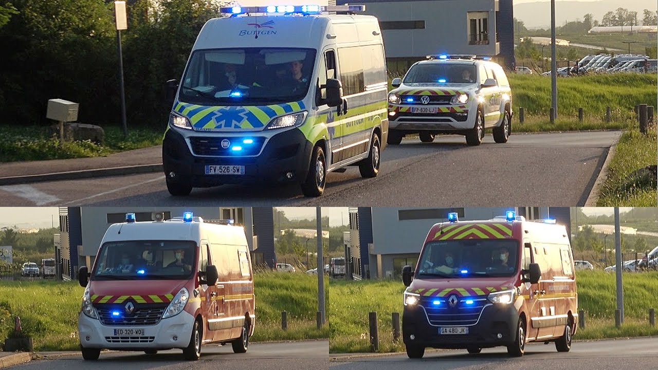 [4 IN 1] Ambulance Buttgen + SAMU Metz + 2x VSAV à CHR Metz // Ambulances responding in Metz