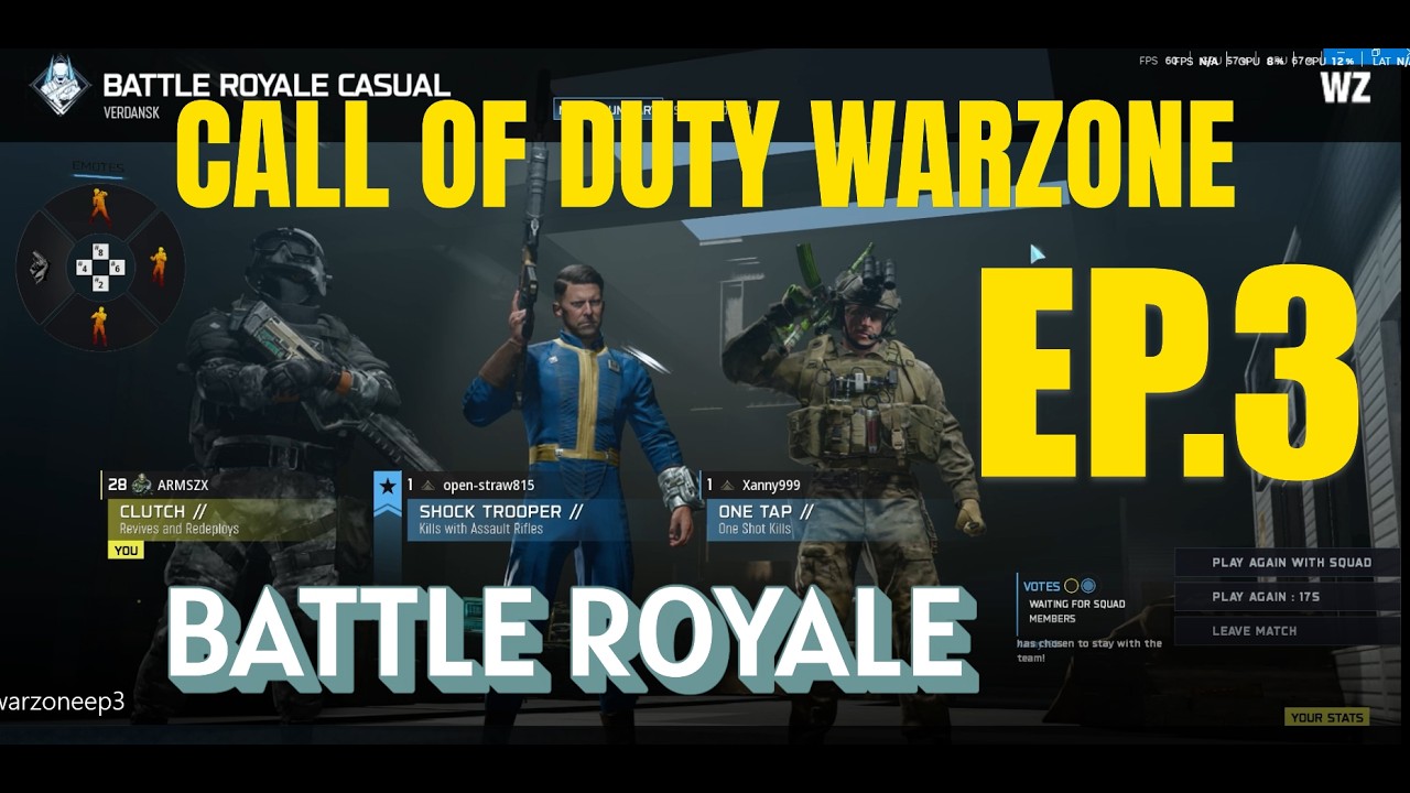 EP.3 มาเล่นต่อกับทีมอื่นบ้าง CALL OF DUTY WARZONE โหมด BATTLE ROYALE