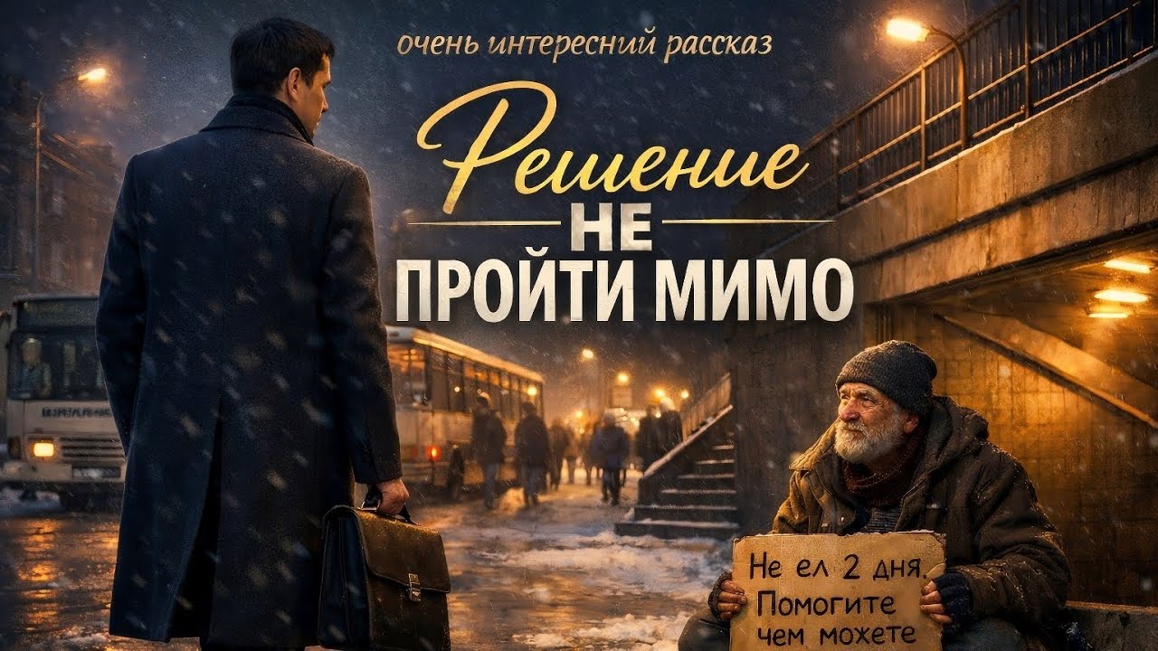 Христианские рассказ ❤️‍🩹 Решение НЕ пройти мимо❤️‍🩹 До слёз...