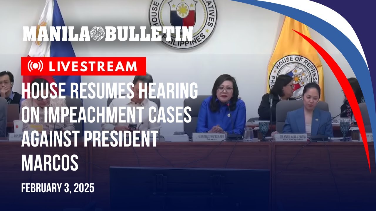 LIVE: House resumes hearing on impeachment cases against President Marcos | Feb. 3