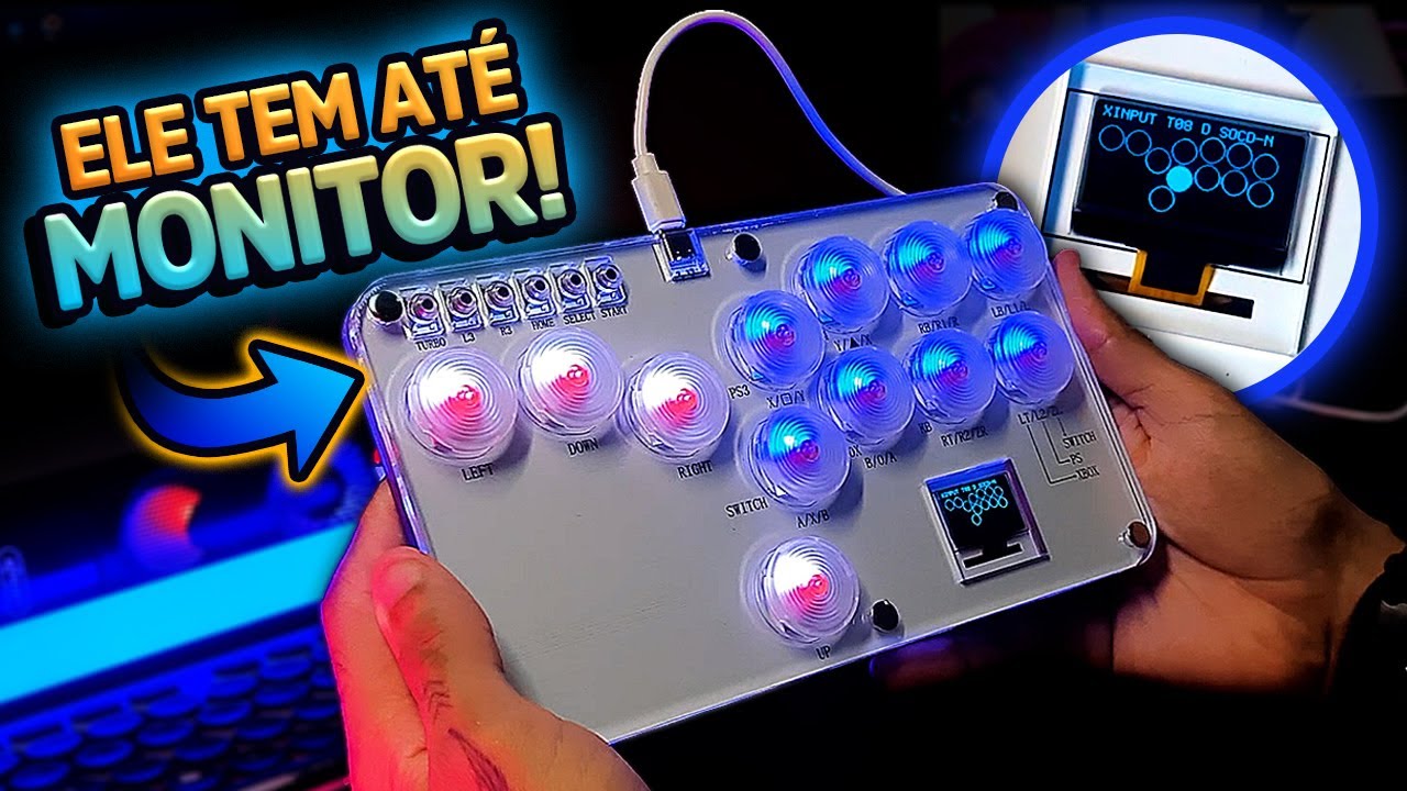 Controle HITBOX BARATO do ALIEXPRESS! 😍 (Tem até MONITOR!)