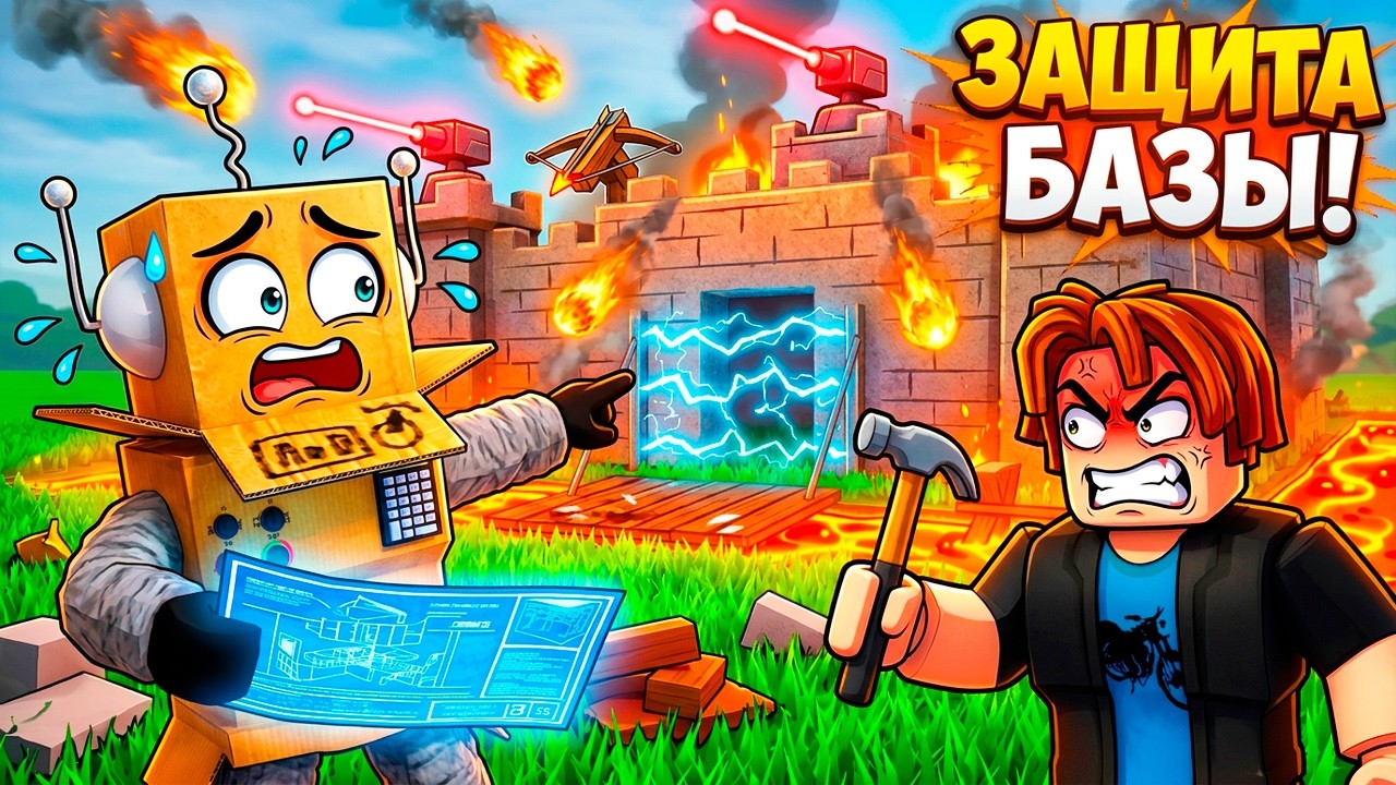 ПОСТРОИЛ САМУЮ СИЛЬНУЮ ЗАЩИТУ БАЗЫ против ВСЕХ ИГРОКОВ в РОБЛОКС!