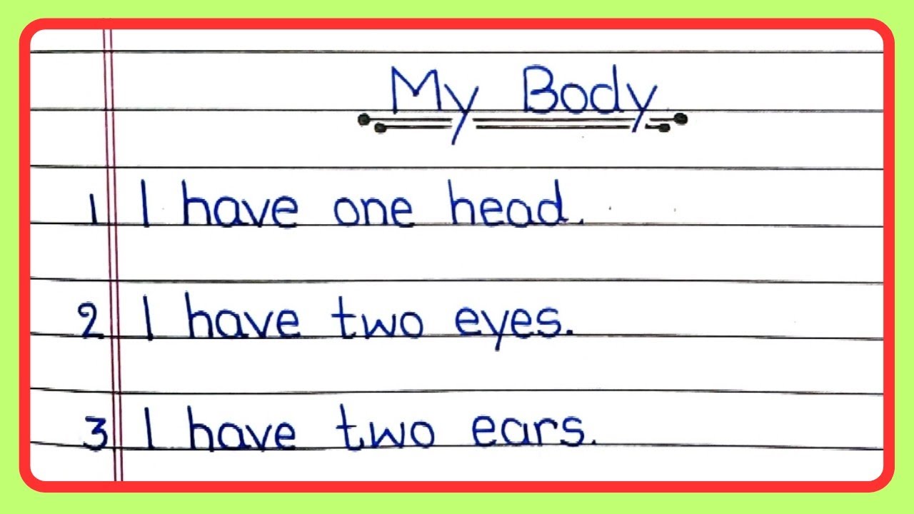 My Body Parts Name for Kids | Body Parts Name in English | Parts of My Body | English Learning