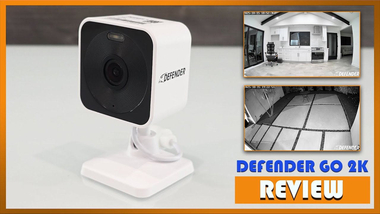 Defender GO 2K AI Indoor/Outdoor WiFi Security Camera Unboxing & Review