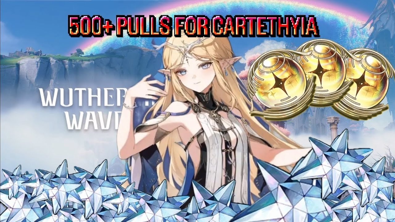 i did over 500 pulls for Cartethyia | Wuthering Waves