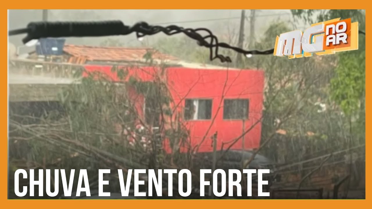 Temporal com granizo derruba árvores, destrói telhados e cancela evento em Nova Lima (MG)
