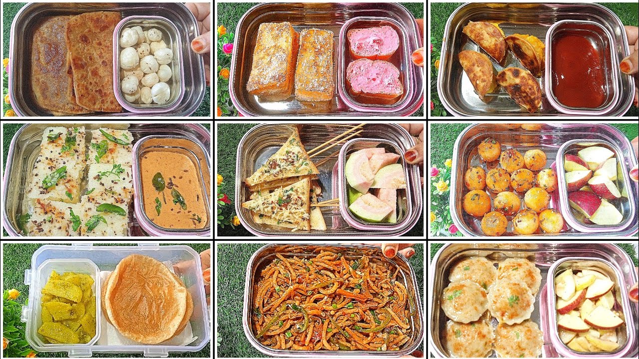 ६ झटपट और हेल्दी टिफ़िन बच्चों के लिए | 6 Tiffin Recipes | Lunch Box Recipes | Tiffin Recipes 2024