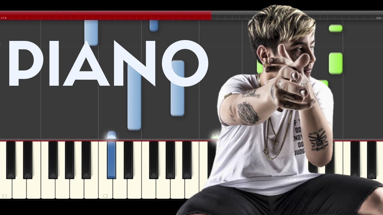 Duki Mi Chain de Roque Piano Midi tutorial Sheet app Cover Karaoke