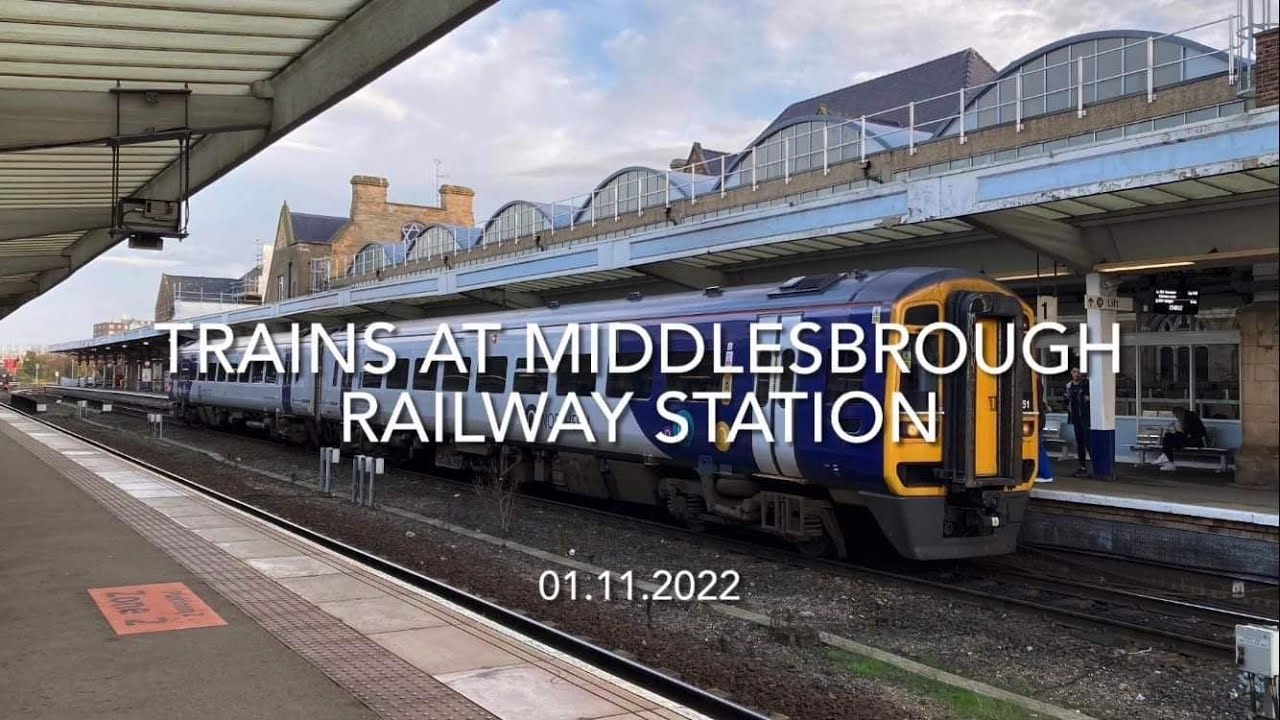 Trains at Middlesbrough Railway Station (01.11.2022)