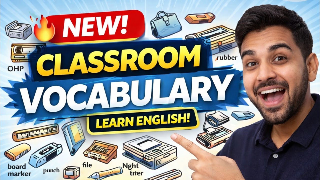 Classroom Vocabulary for Beginners | Learn English Fast 🚀 @spokenvan 
