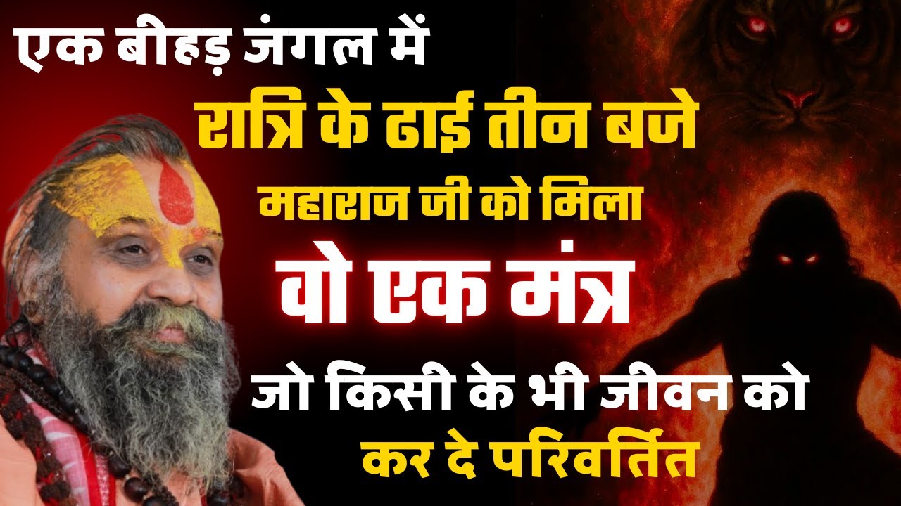 एक बीहड़ जंगल में रात्रि के ढाई तीन बजे महाराज जी को मिला एक मंत्र | संत श्री राजेंद्रदास जी महाराज