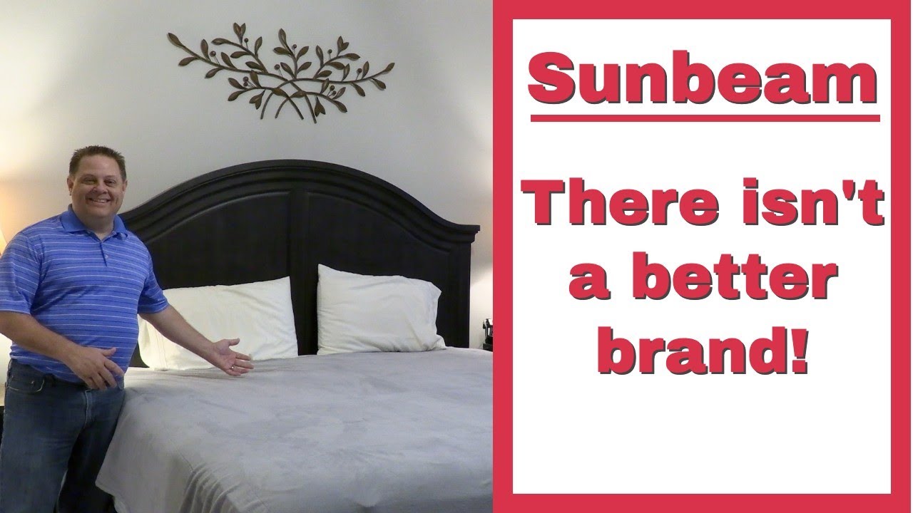 Sunbeam King MicroPlush Heated Electric Warming Blanket 10 Heat Settings 2 Digital Controllers
