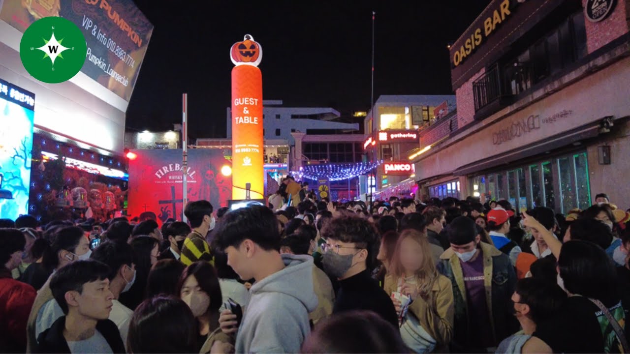 [4K] Itaewon During Halloween Weekend