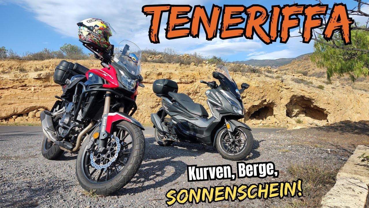 Motorradtour auf Teneriffa. Kurven, Berge, Sonnenschein!