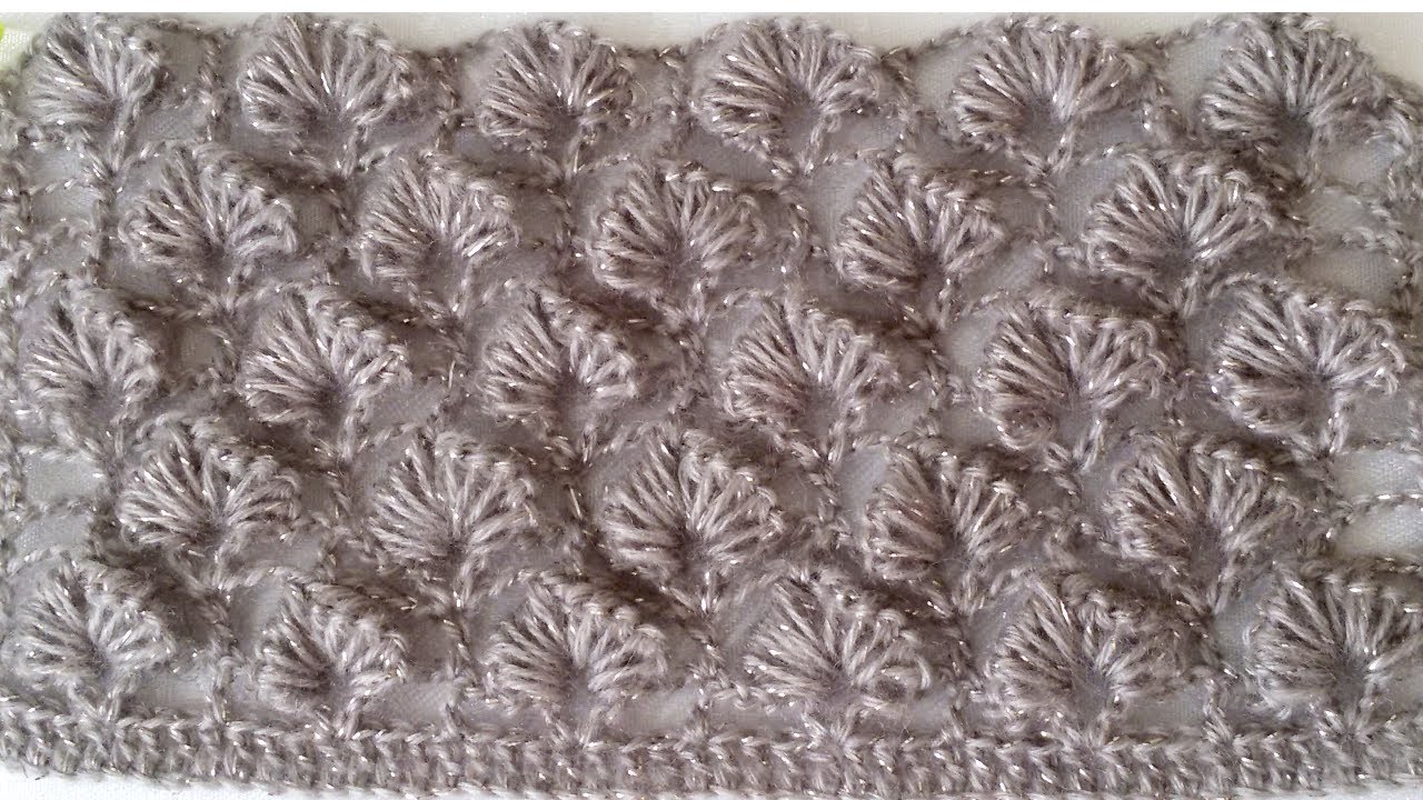 Образец узора крючком для палантина,шарфа.A sample of a crochet pattern for a stole, scarf.