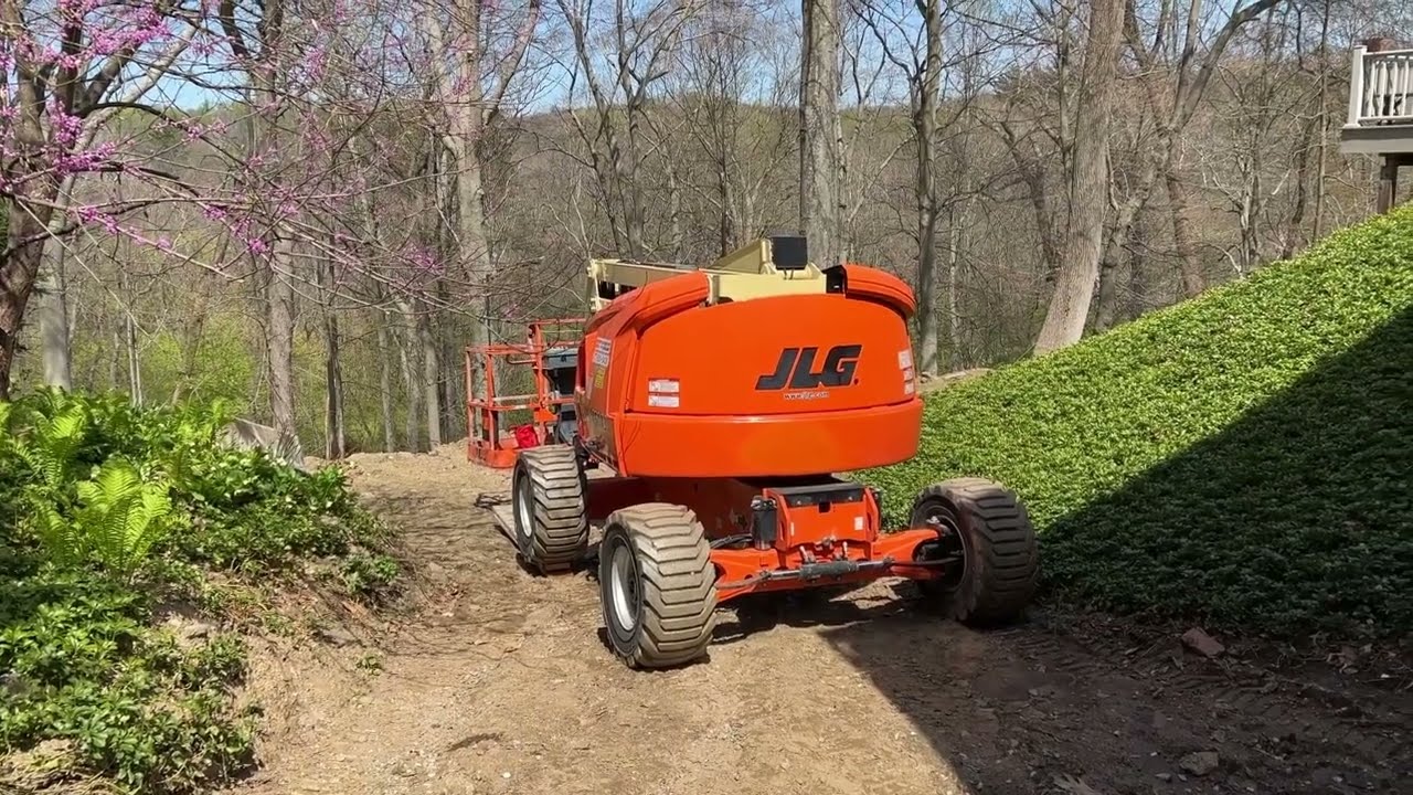 Figure out staging 45' highreach on slopes