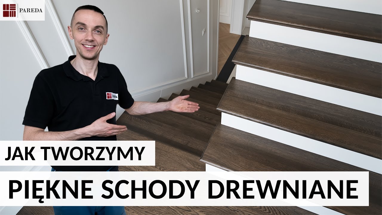 SCHODY DREWNIANE – Zobacz jak powstają PIĘKNE schody dębowe na wylewce betonowej