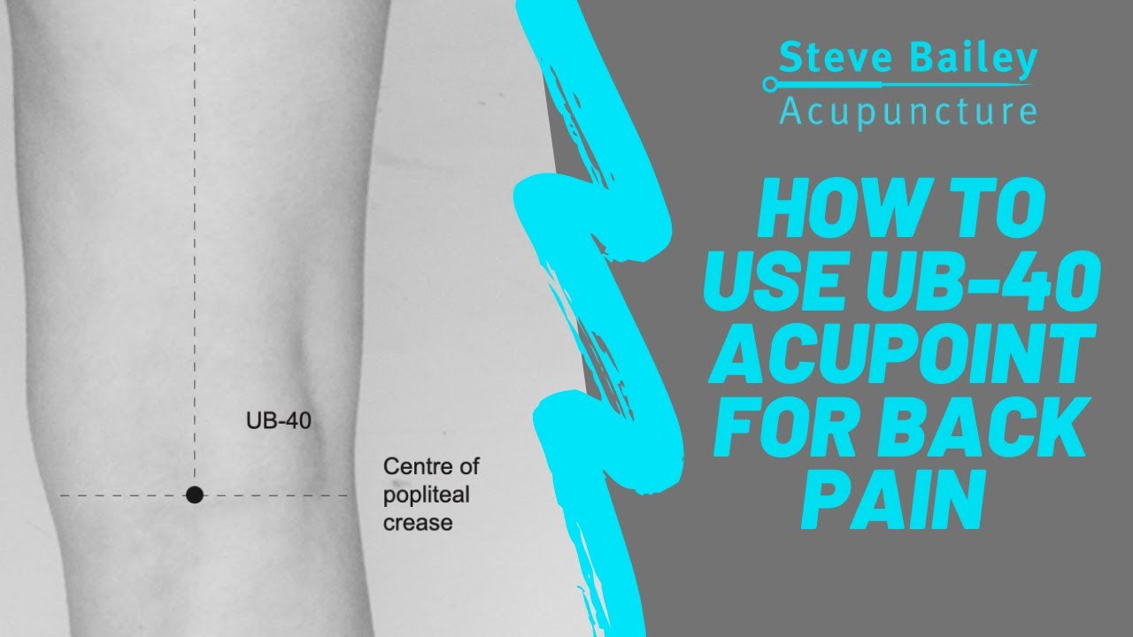 How to locate and use UB 40 to treat low back pain
