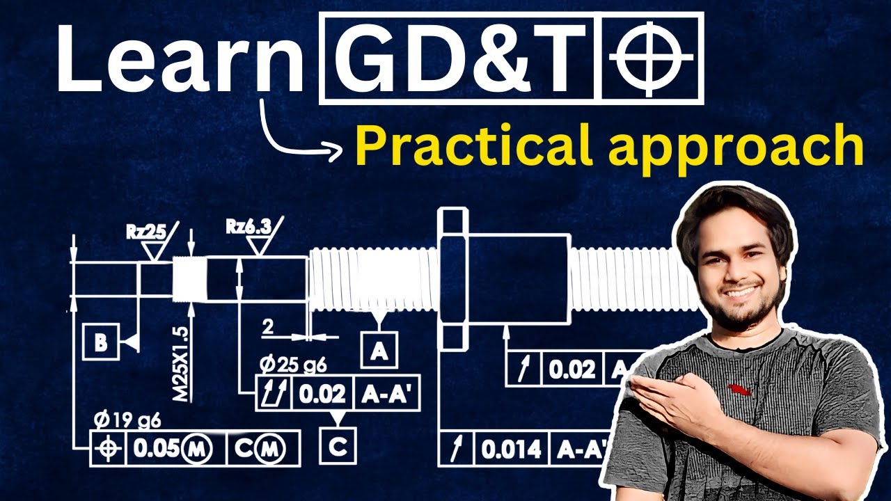 Как сделать чертеж в GD&T шаг за шагом | Учебное пособие по геометрическим размерам и допускам