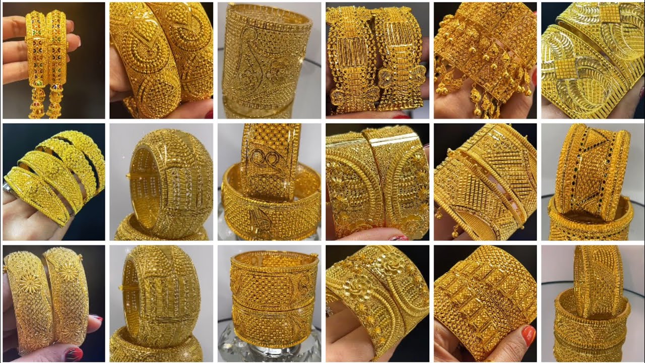 gold bangles / gold ke kangan /Gold bangles designs 2023 /gold jewelry /kangan gold /gold kada/chur
