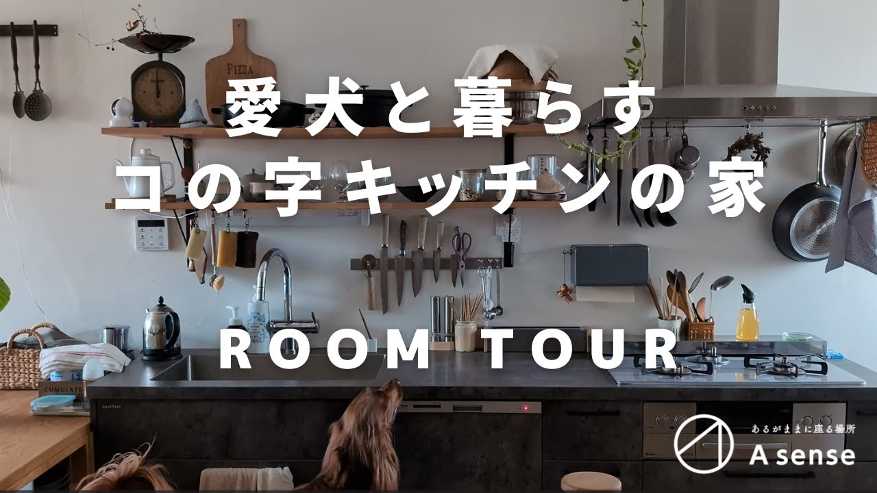 【ルームツアー】愛犬と暮らすコの字キッチンの家
