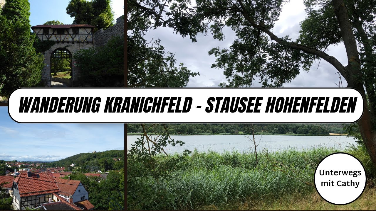 🥾Wanderung von Kranichfeld zum Stausee Hohenfelden, Schlossgespenst, chillen am See, mit Gewitter
