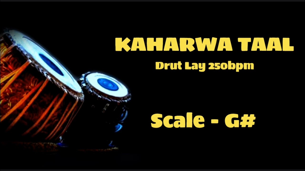 G# SCALE | KAHARWA TAAL | DRUT LAY | 250bpm | Tabla Taal