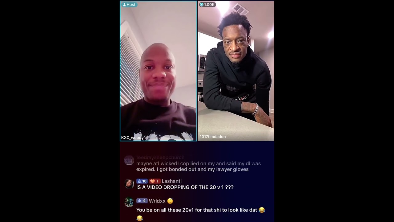 Lil Woody giving motivation to 1017 Tim Da Don
