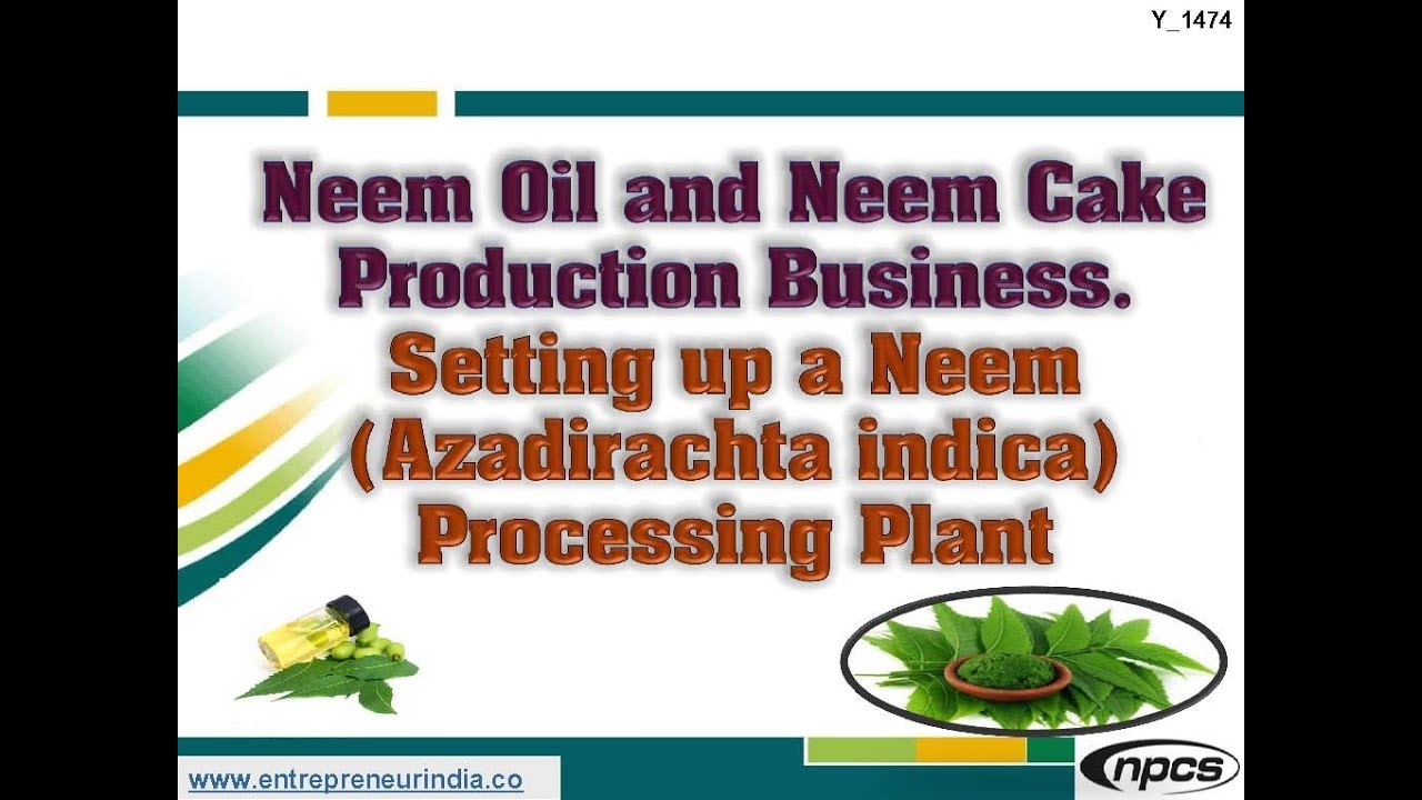 Neem Oil and Neem Cake Production Business.