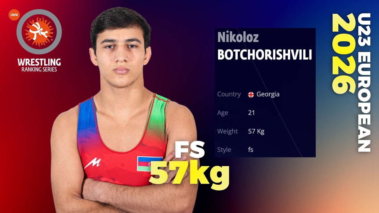 Vasif BAGHIROV (AZE) vs. Nikoloz BOTCHORISHVILI (GEO). 2026 U23 European Championships. Semi Final.