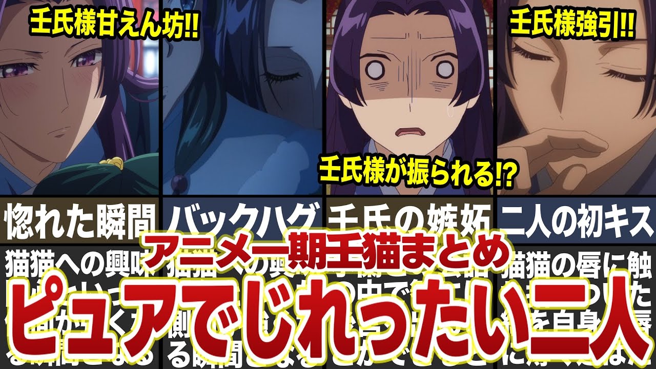 【薬屋のひとりごと】アニメ二期放送日決定記念！一期の壬猫絡みまとめ！！ピュアでじれったい関係性がたまらん！！ #薬屋のひとりごと #ゆっくり解説 #猫猫 #壬氏