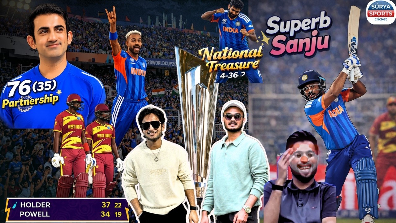 Sanju storm at Eden | India secures semi-final yet again | IND vs WI | T20Worldcup