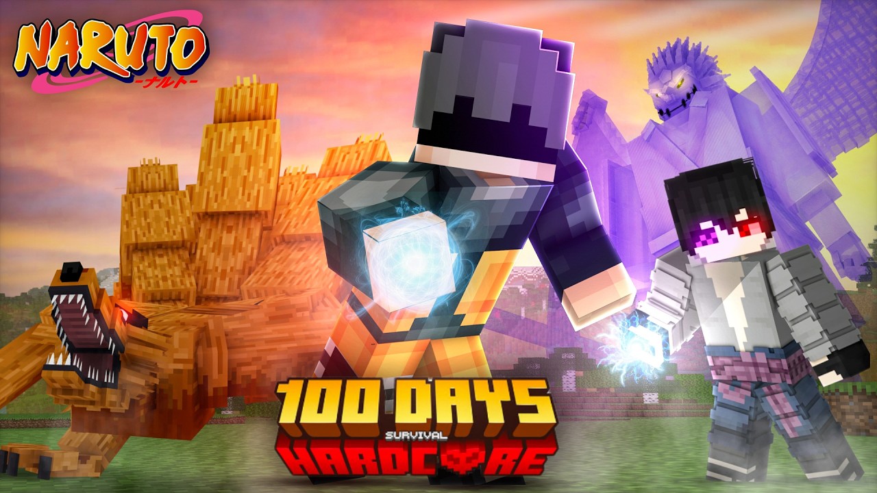I Survived 100 Days as NARUTO in Minecraft