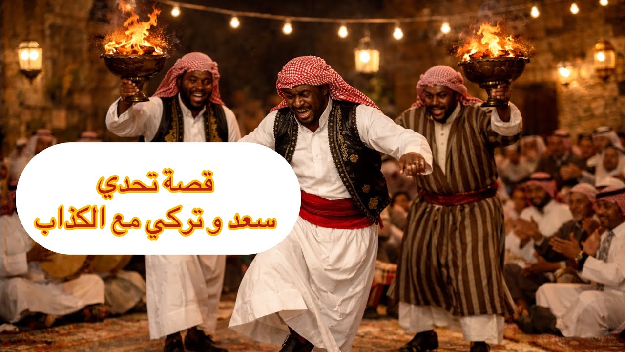 ٨٧٦_قصة تحدي الجن سعد و تركي مع الكذاب 