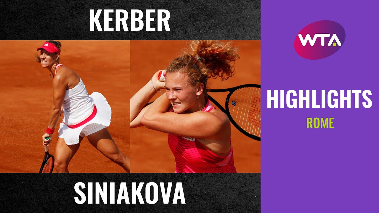 Angelique Kerber vs. Katerina Siniakova | 2020 Rome First Round | WTA Highlights