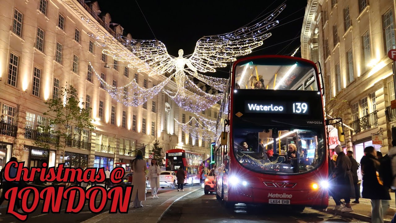 Christmas Lights  Tour-Regent Street & Carnaby Street-Christmas Decorations -Christmas Angel