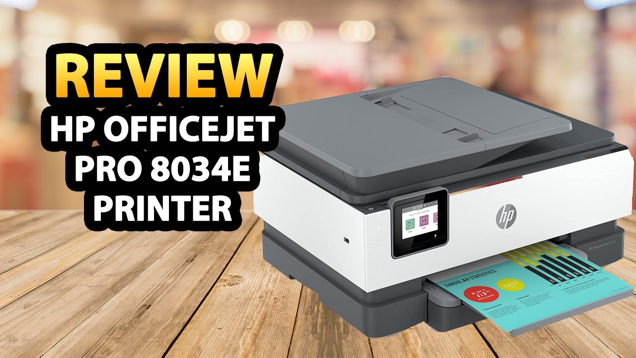 HP OfficeJet Pro 8034e Wireless Color All-in-One Printer ✅ Review
