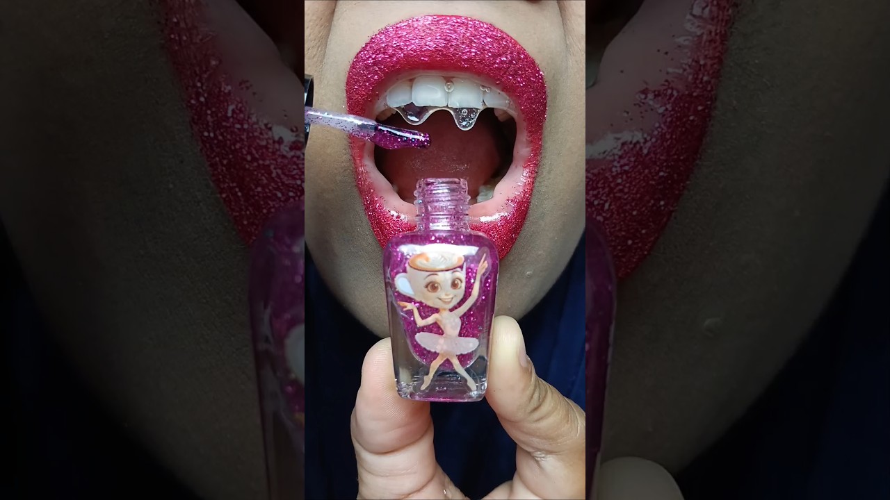 Magic Anomaly! Ballerina Cappuccina Nail Polish Glitter Cream Into Liquid Candy #short #shorts 1172