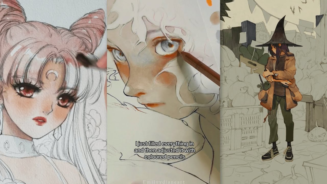 😍Art drawing tiktok compilations ~ Drawing tiktok #57